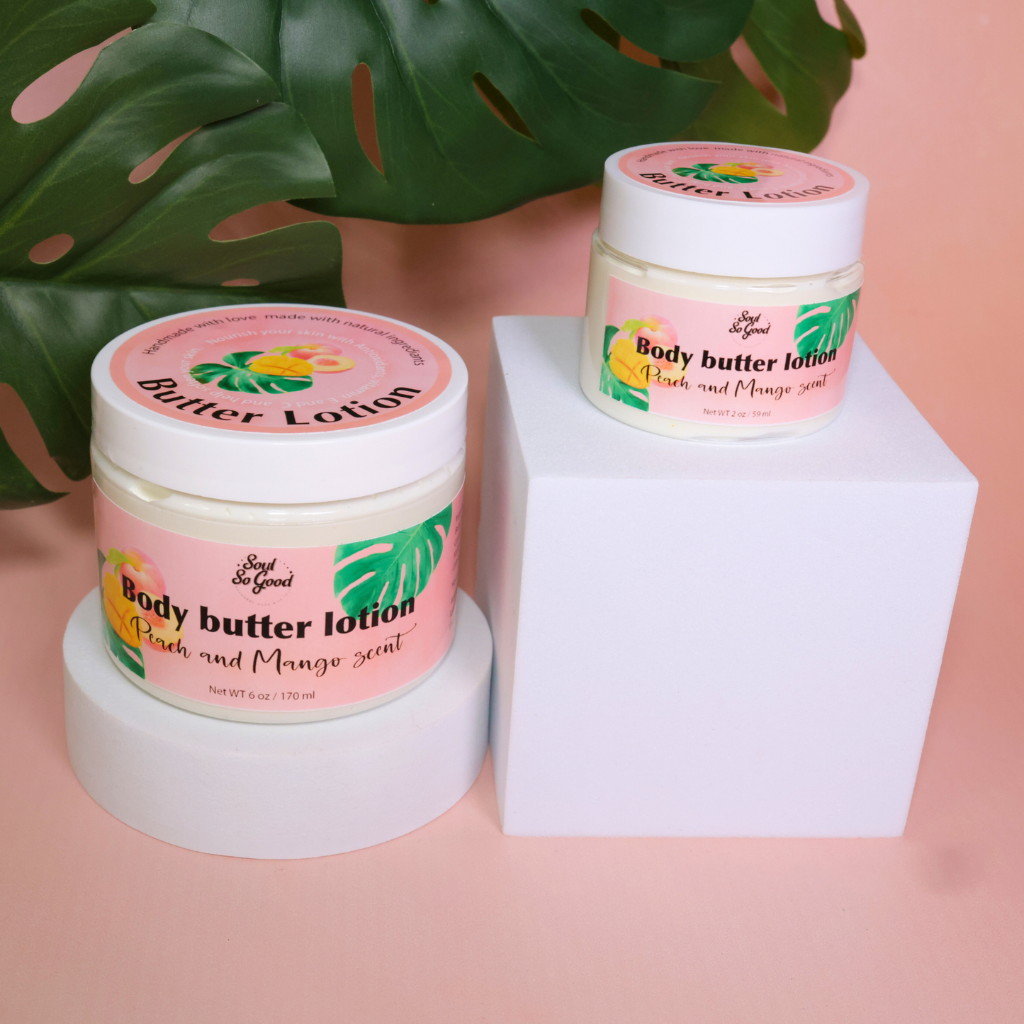 Peach and mango butter lotion