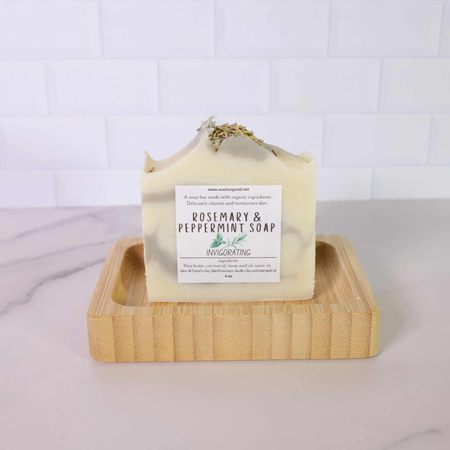 Rosemary and peppermint soap