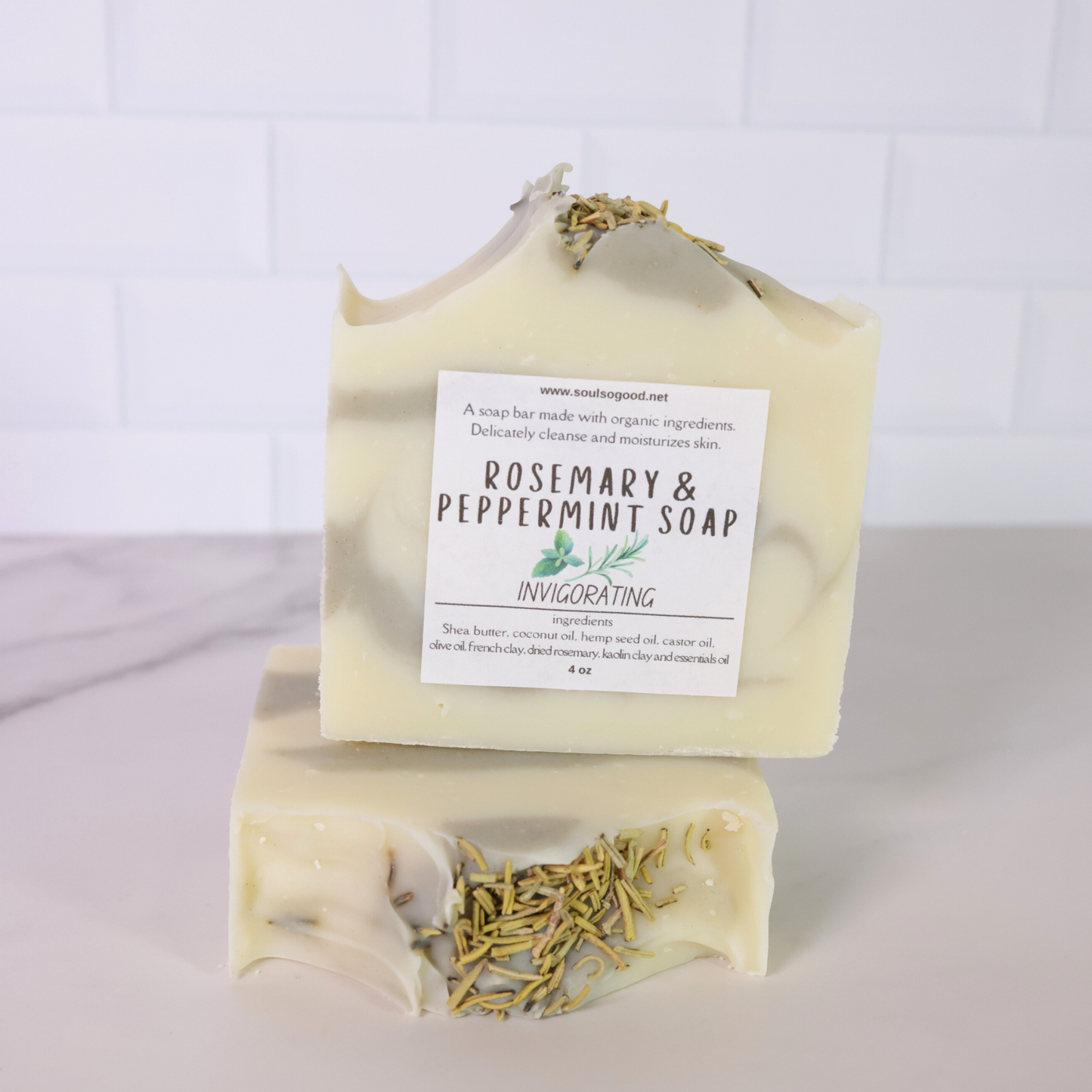 Rosemary and peppermint soap