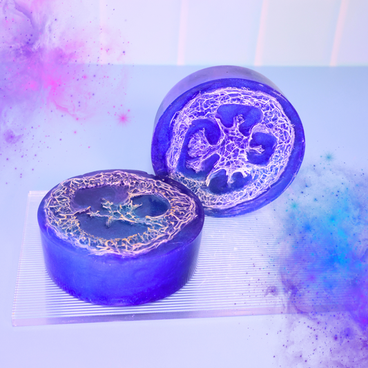 Galaxy loofah soap