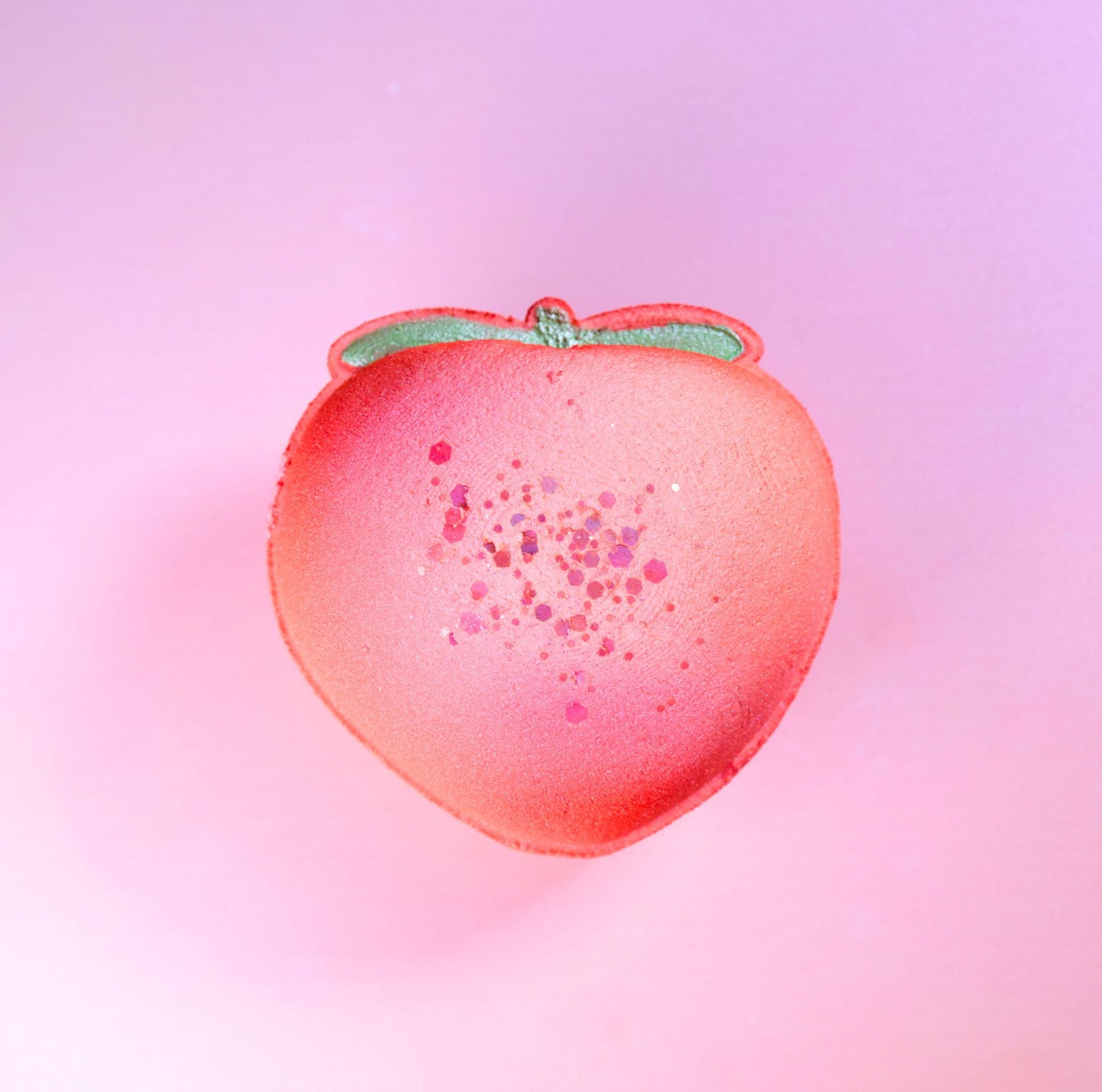 Peach bath bomb