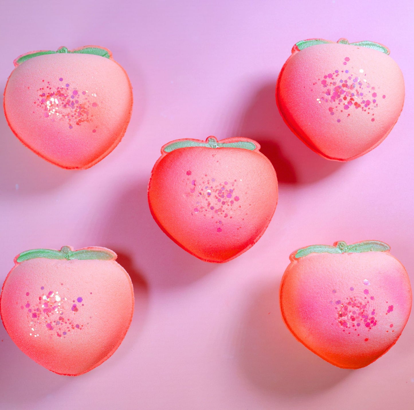 Peach bath bomb