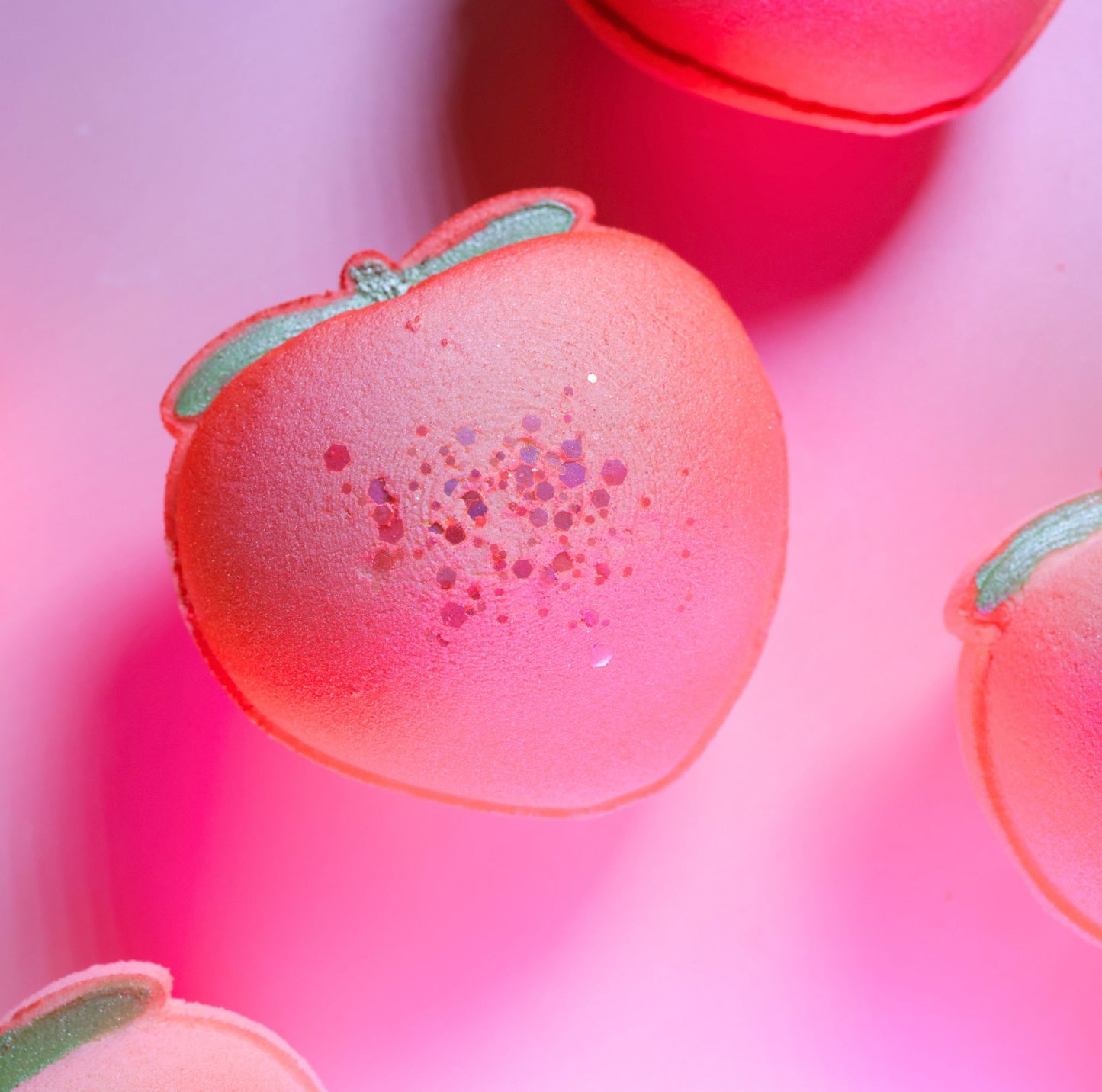 Peach bath bomb