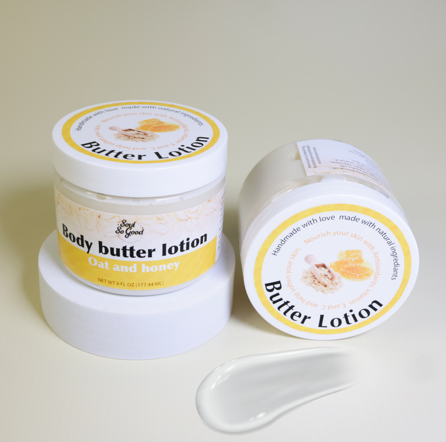 Oat and honey butter lotion