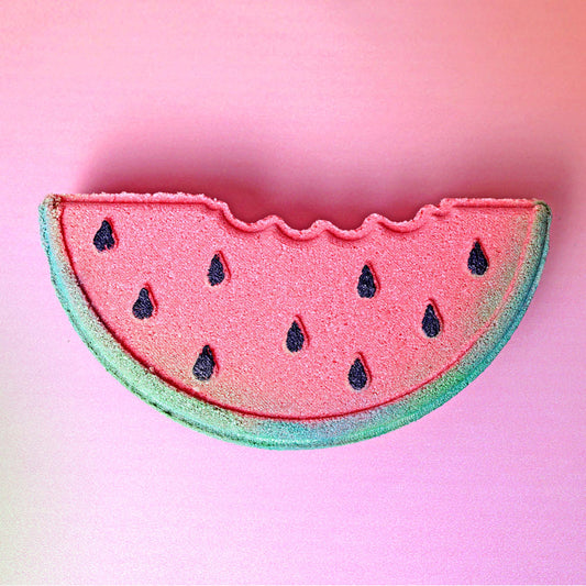 Watermelon bath bomb